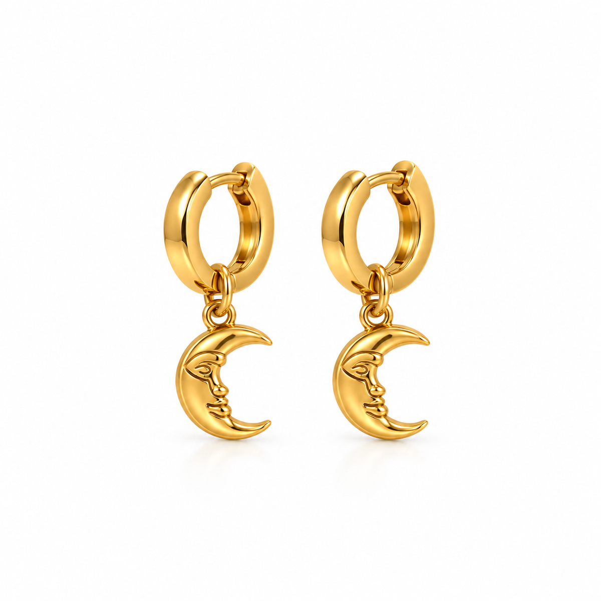 Moon Face Hoops