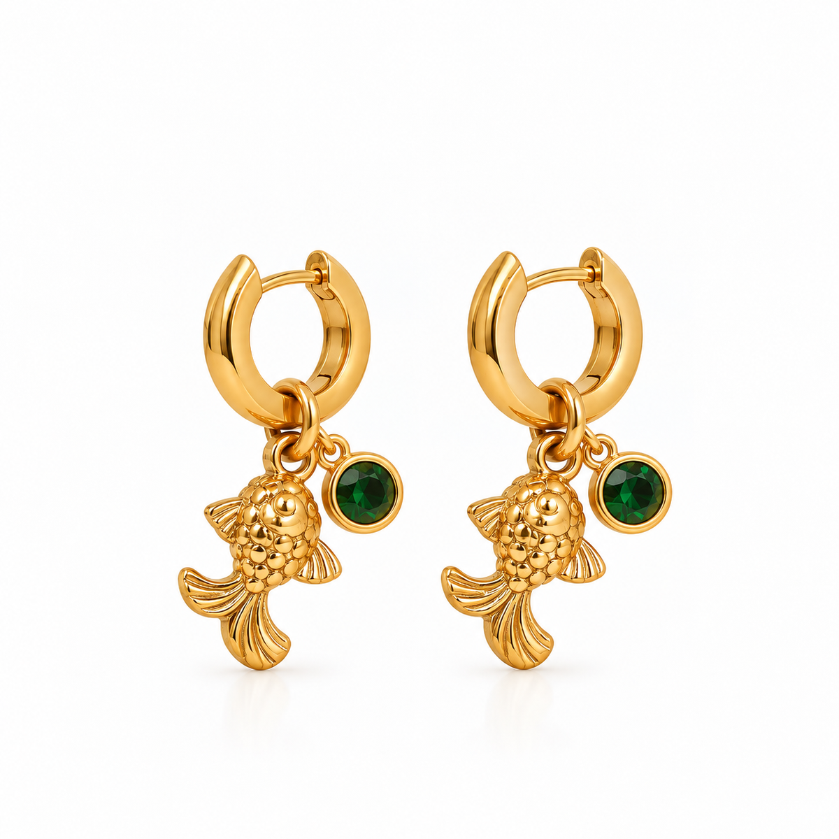 Emerald Fish Hoops